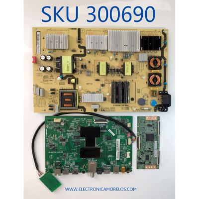 KIT DE TARJETAS PARA TV TCL·ROKU 4K UHD HDR SMART TV / NUMERO DE PARTE MAIN 08-CS75CUN-OC401AA / 40-MST10P-MAD4HG  / FUENTE 08-L402WA4-PW200AB / 40-L402H8-PWD1CC / T-CON 34.29110.099 / ST7461D01-6-C-2 / 3429110099 / MODELOS 75S421 / 75S425